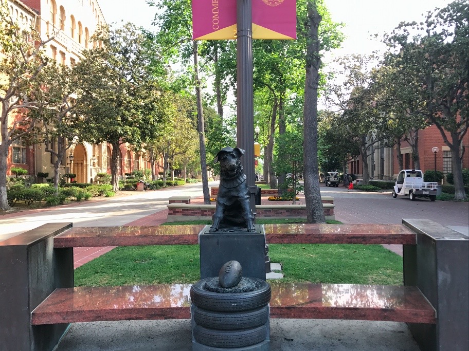 George Tirebiter statue — dog on tires